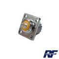 UHF Female Connector (SO-239), Panel Mount, 4-Hole, 18 mm.