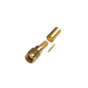 SMA Male to Crimp on RG-142/U, LMR-195 Cables, Gold / Gold / PTFE.
