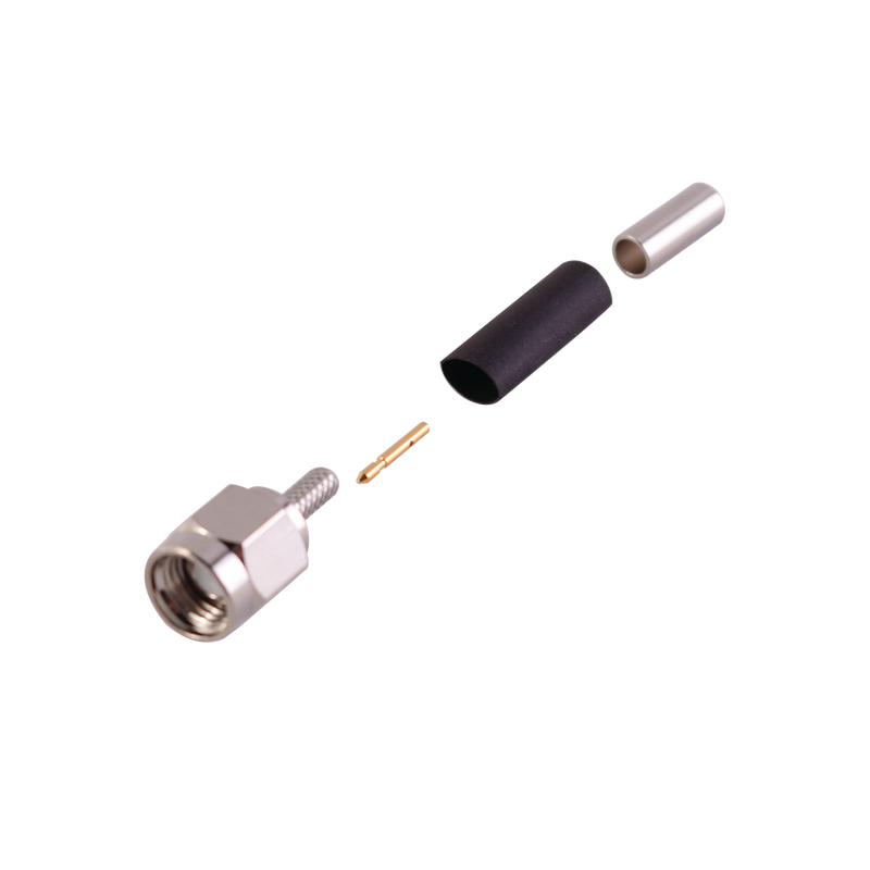 SMA Male Connector to Crimp on RG-174/U, BELDEN 8216 Cables