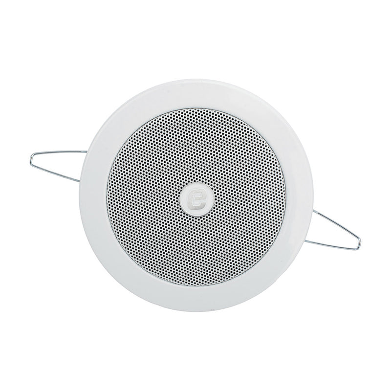 4" Ceiling Speaker | 3-6 W | 70/100V | Metal Grille and Baffle | Moisture Resistant
