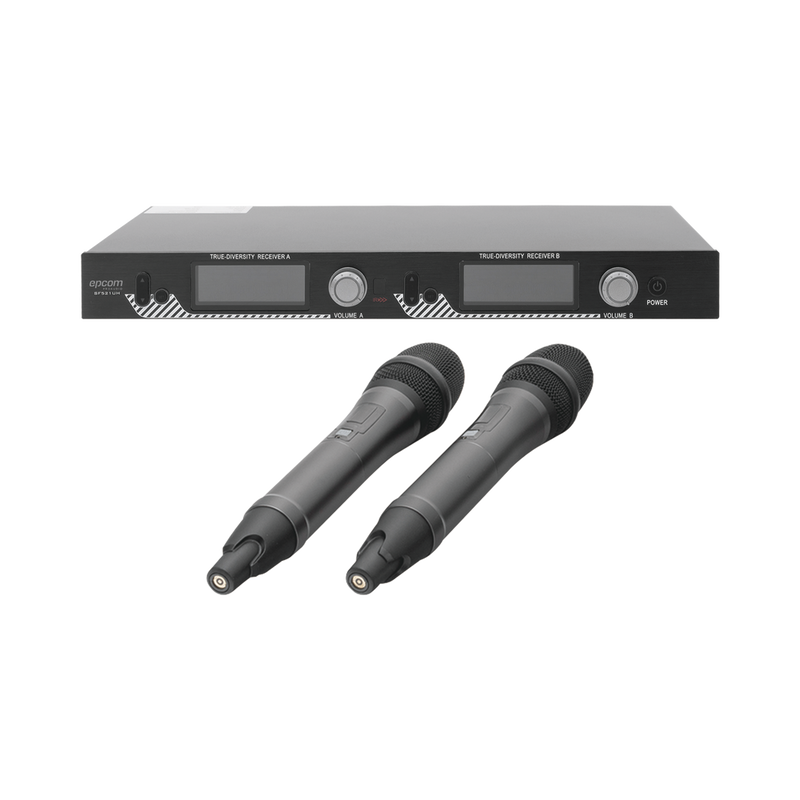 UHF Segment / LCD Liquid Crystal Display / FM True Diversity Wireless MIC