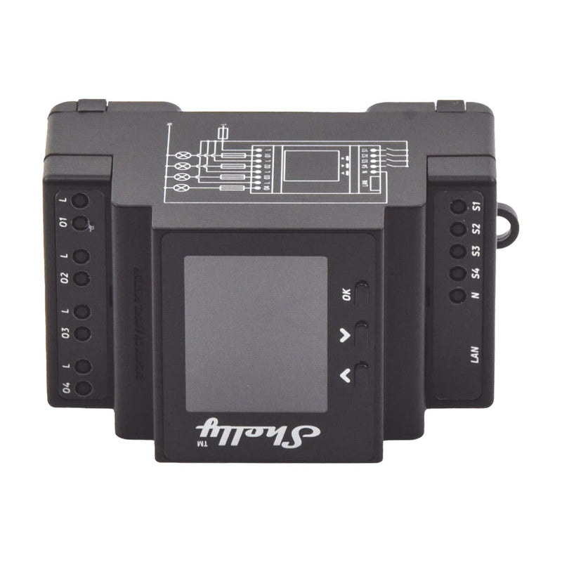 Wi-Fi Wireless Relay / 4 Smart Channels / 16A per Channel, 110-230 V / Compatible with Alexa and Google Home / Ethernet Port and DIN Rail Mounting