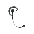 Braided Fiber soft ear hook Speaker and 2-Pin Snap Connection. Requires the 1 or 2 lapel mic cable SNAP Series.
