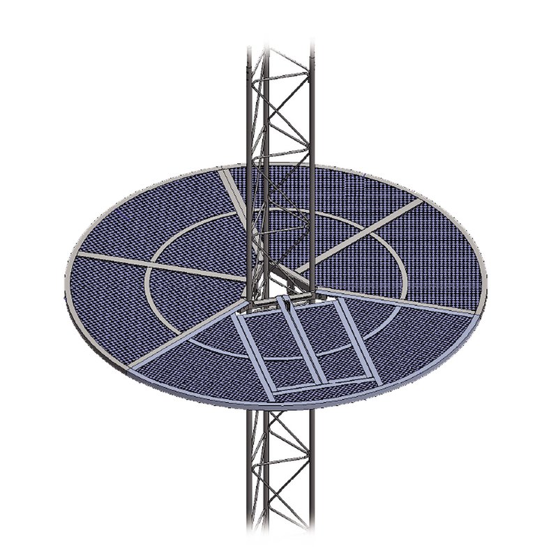 Umbrella Anti-Climbing System for Tower STZ30G. Hot-dip Galvanized