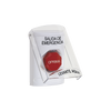 Emergency Exit Button with Polycarbonate Protective Cap and Key Reset
