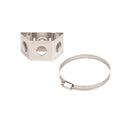 Adaptador de soporte de montaje a presión de tres vías para elementos redondos de 1"-2"