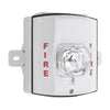 White Outdoor Strobe With Selectable Strobe Settings