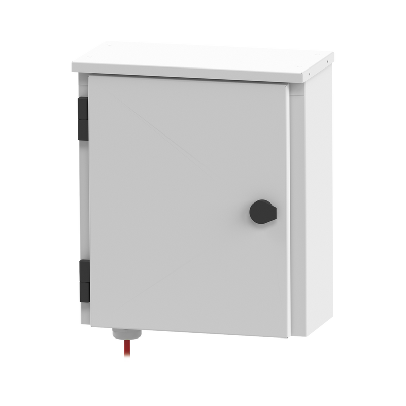 Outdoor Cabinet Box, Wall or Pole Mounting (13.97 x 15.98 x 6.69 in)
