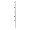 3.9 ft Electric Fence Post, 1" Aluminum Square Post with 5 Insulators