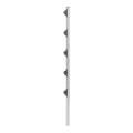 3.9 ft Electric Fence Post, 1" Aluminum Square Post with 5 Insulators