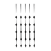 Kit Includes 5 Posts SYSPOST3, 33.9 ft Pole for Electrified Fence, Galvanized Pole 18 Gauge of 1" Diameter with 5 Insulators
