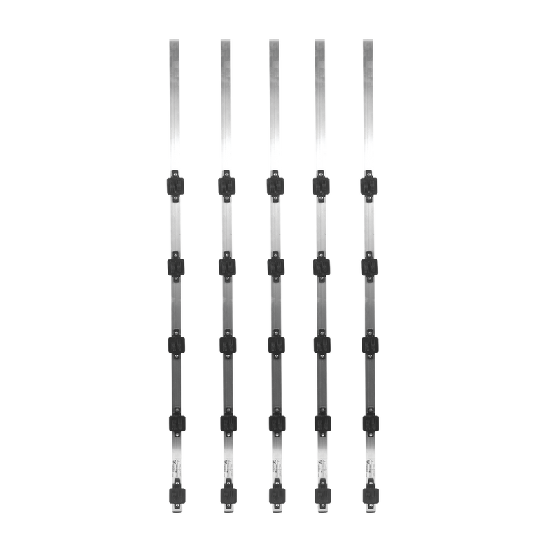 Kit Includes 5 Posts SYSPOST3, 33.9 ft Pole for Electrified Fence, Galvanized Pole 18 Gauge of 1" Diameter with 5 Insulators