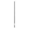 Black 1.2 m Corner Post for Electrified Fence, Galvanized Tube Gauge 18 of 1' Diameter. Ideal for 5 Insulators (Not Included)