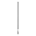 Black 1.2 m Corner Post for Electrified Fence, Galvanized Tube Gauge 18 of 1' Diameter. Ideal for 5 Insulators (Not Included)