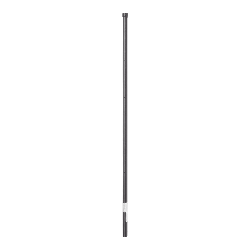 Black 1.2 m Corner Post for Electrified Fence, Galvanized Tube Gauge 18 of 1' Diameter. Ideal for 5 Insulators (Not Included)