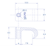 Staples for Flat Conductors, Natural Color, 6mm (100 pcs) (3210-00100)