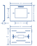Universal Outlet and Mounting Plate Compatible with TEK100 (5595-10001)