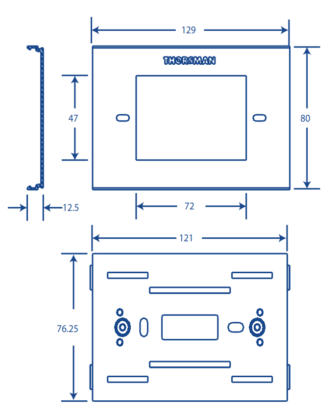 Universal Outlet and Mounting Plate Compatible with TEK100 (5595-10001)
