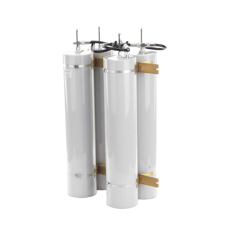 VHF Band-pass / Band-reject Duplexer, 148-174 MHz, 4 Cavities (5" diameter) 600 kHz, 1.5 dB, 350 Watt, N Female Connectors