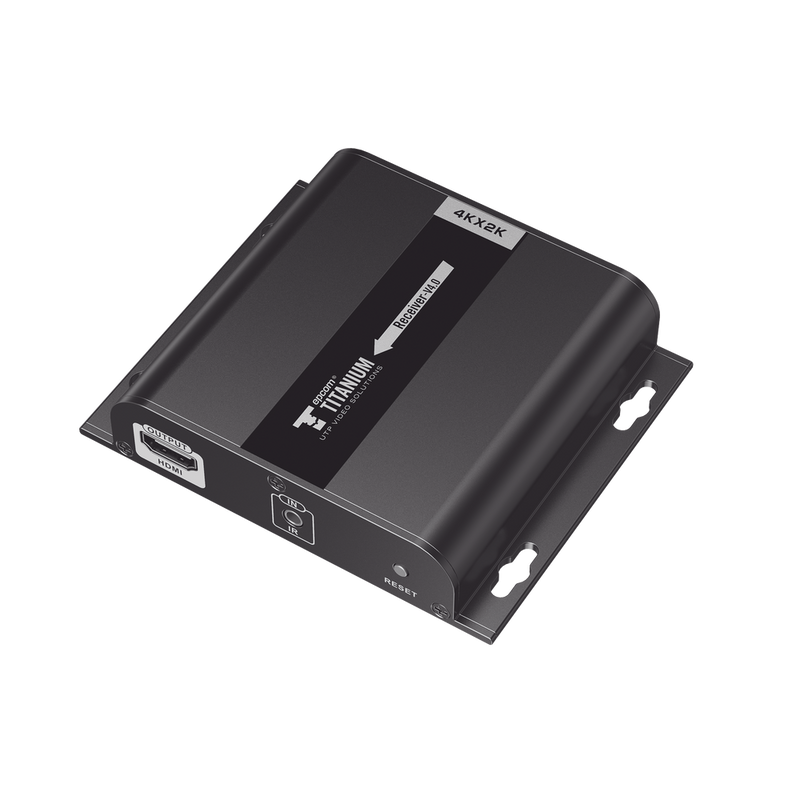 Compatible Receiver for TT683-4.0 Kits / Resolution 4K@60Hz / Cat 5e/6 / Distance of 120 m / IR Control / Supports HDbitT / Compatible with Gigabit Switch.