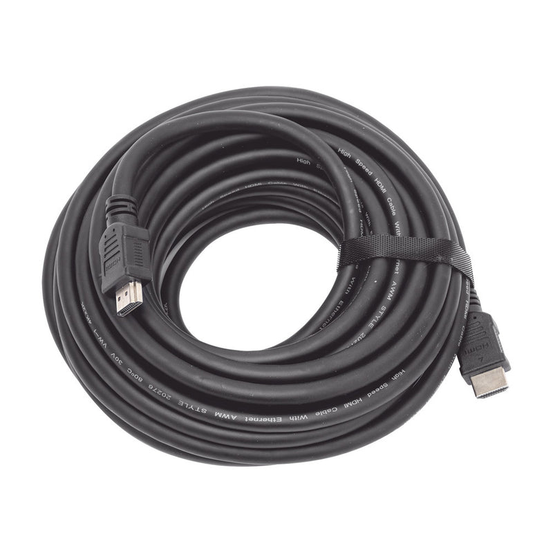 HDMI Cable (High Speed) / 33 ft (10 M) / 4K Resolution / Supports Audio Return Channel (ARC) / Supports 3D / Shielded to Reduce Interference / Gold Plated / High Strength and Durability.