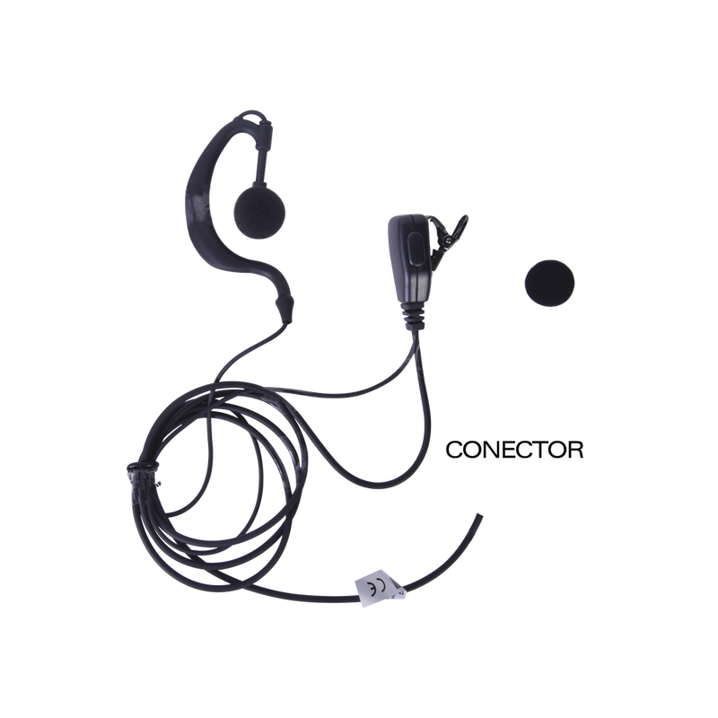 Lapel Microphone with Earphone Hook Adjustable to the Ear for NXPOC-130