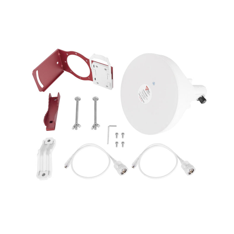 30° Symmetrical Sector Antenna, 19 dBi, 4.9-6.5 GHz - Ideal for High-Noise Environments, N-Female Connector, Includes Mount and Jumpers