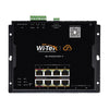 Flat Design Cloud Easy Smart PoE Switch, 8 GE PoE Ports and 2 SFP Ports, Ports 1-2: 802.3 af/at/bt PoE, Ports 3-8: af/at PoE, Compatible with Wall Mounting, Magnetic Mounting, or DIN-Rail Mounting, Manageable via Wi-Tek Cloud and Mobile App