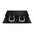 PoE Extender with 802.3af/at Support, 30W, Up to 250m. PoE Output Ports: 2x100Mbps; PoE Input Port: 1x100Mbps