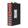 Managed Industrial PoE Switch, Ports 1-2 : 24V Passive/48V 802.3 af/at PoE 30W, Ports 3-4: 802.3 af/at/bt PoE 60W, Ports 5-8: 802.3 af/at PoE 30W