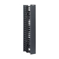 NetRunner™ Vertical Dual-Sided Manager, for Open Rack, 45RU, 4.9 in. Wide, Black