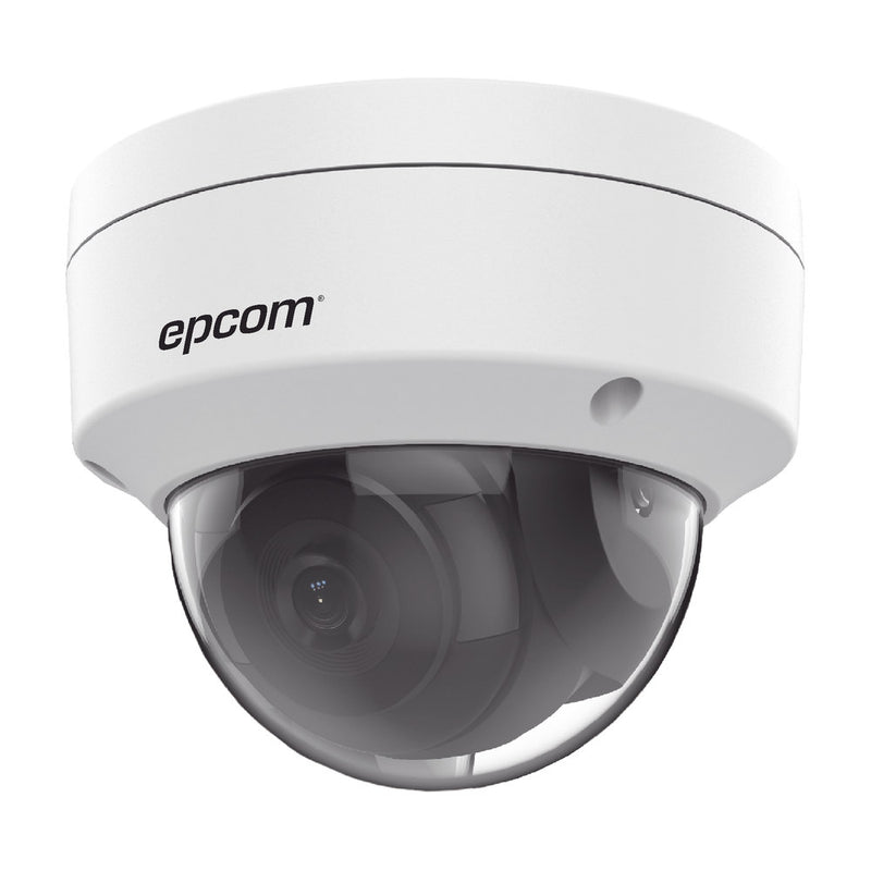 IP Dome 8 Megapixel (4K) / Lens 2.8 mm / 30 mts IR EXIR / Outdoor IP67 / IK10 / WDR 120 dB / PoE / Integrated Microphone / Video Analytics (False Alarm Filter) / Ultra Low Lighting