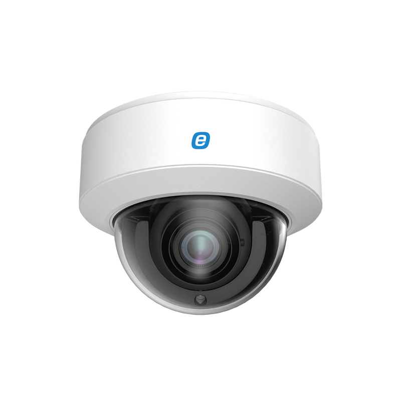 IP Dome 4 MP / POE / 164ft (50m) IR / WDR (120dB) / Micro SD / IP67 / IK10 / 2.8 mm - 12 mm Motorized Lens / Integrated Microphone / Cloud Video Recording / Metal