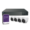 IP KIT / NVR 8 Channels / 4 Turret Cameras Color 24/7 / HDD