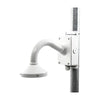 Universal wall mount with junction box for dome and bullet cameras