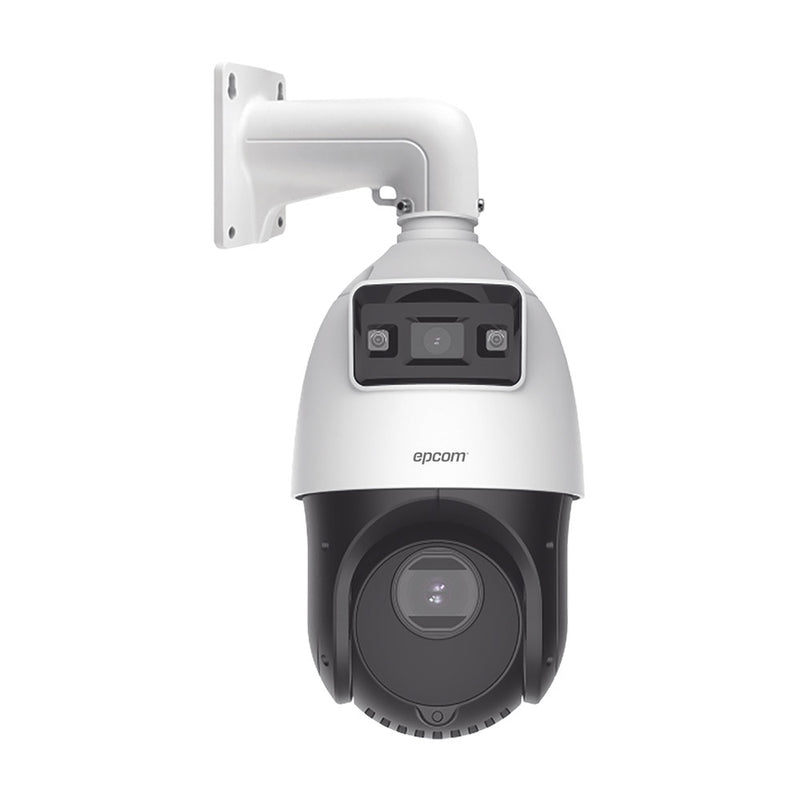 4 Megapixel IP PTZ Dome with 4 Megapixel Panoramic Camera / 25X Zoom / 100 m IR / IP66 / WDR / PoE+ / Audio Input-Output and Alarm / Ultra Low Illumination / MicroSD