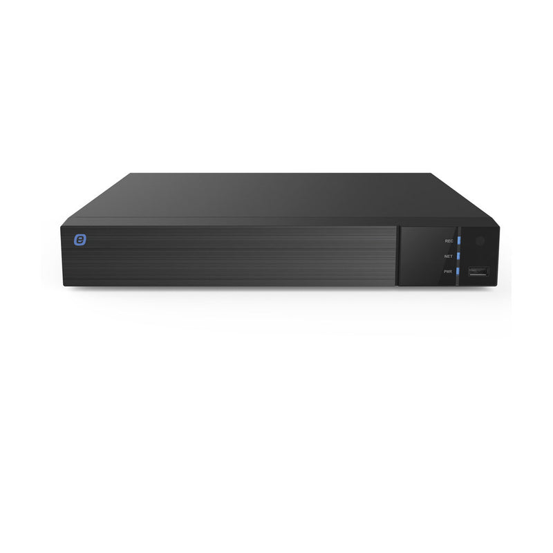 EPCOM XR18/8-FR-GEN3 | 8MP 4K Face Recognition NVR | 8 IP Channels | 8 PoE Ports | 1 HDD | H.265+ | Cloud Recording
