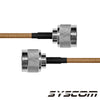 43.3 in Jumper with RG-142/U Coaxial Cable and N Male to N Male Connectors