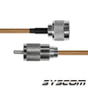 3.6 ft RG-142/U Coaxial Cable with N Male / UHF Male Connectors (PL-259)