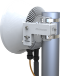 Ultralight Radio Backhaul PTP in 24 GHz MIMO 4X4:4, 1.5 Gbps Aggregated Speed, Integrated Antenna 33 dBi, IP67, Spectrum Reuse Synchronization, Auto-optimization