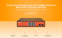 8-Port Smart PoE Switch with 8 PoE+ and 2 SFP ports, cloud-managed, with automatic loop prevention and real-time alerts