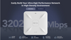 360° Indoor Ceiling-Mounted Wi-Fi 6 Access Point, dual-band MU-MIMO 4x4 @2.4 GHz, 4x4 @5 GHz, 3202 Mbps, supports up to 512 users, ports: 1 x 2.5GE, 1 x GE, standalone captive portal, supports Reyee Mesh