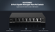 8-Port Gigabit Smart Cloud Managed Non-PoE Switch, IP Camera Recognition, Unique Value for CCTV Network