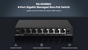 8-Port Gigabit Smart Cloud Managed Non-PoE Switch, IP Camera Recognition, Unique Value for CCTV Network