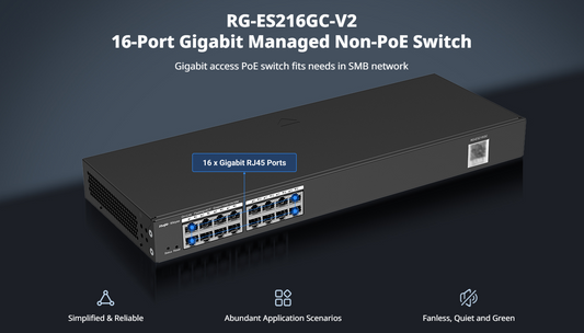 16-Port Gigabit Smart Cloud Managed Non-PoE Steel Rack-Mountable Switch, Automatic Loop Prevention Ensures Service Continuity