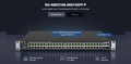 52-Port Gigabit Layer 2 Cloud Managed PoE Switch, 48 Gigabit PoE+ Ports and 4 SFP, 370W, Multiple Security Policies Protect Your Network, Lifetime Management on Ruijie Cloud at Anytime, Anywhere