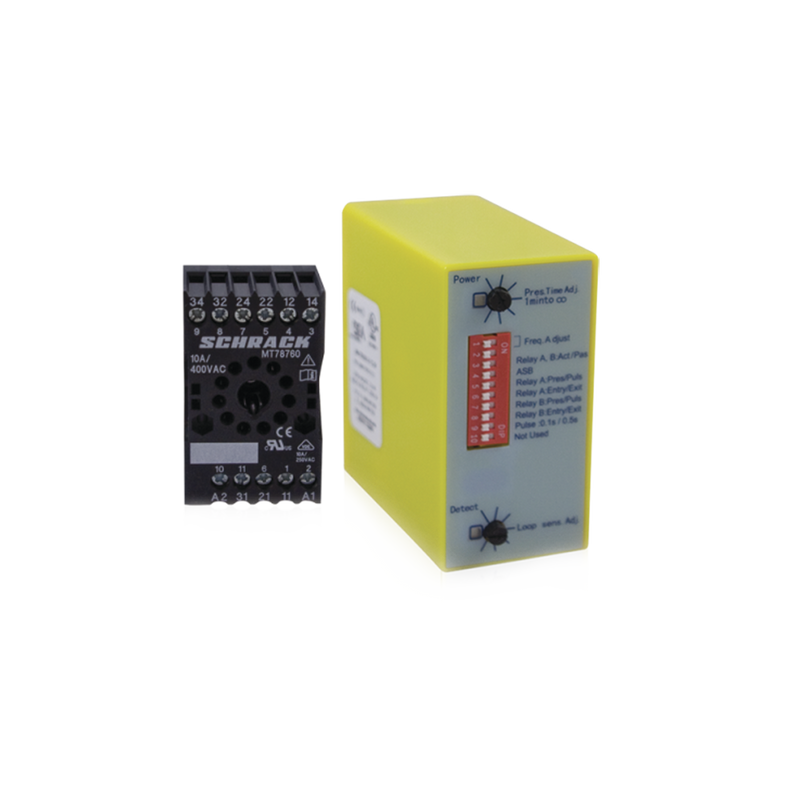 Sensor de masa de canal único / Ideal para automatización de barreras vehiculares