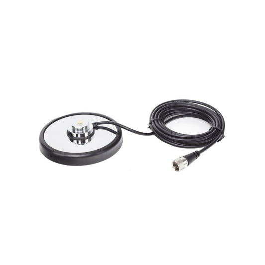 Magnetic Mount for Antennas 3/4' (Nmo), 16 ft Cable, RG-58A/U, Connector UHF (PL-259) Male, Diameter  5'