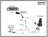 Passive PoE Divider Cable 48-55 Vdc @ 12 Vdc, 2 A. Applications Such as Adapting Microphones to IP Cameras
