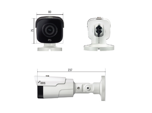 IP Bullet Camera  8 MP (Intelligent Codec) | NDAA | MOTORIZED Vari-focal Lens 2.7-13.5 mm | IK10/IP67 | Alarm In/Out | IR 30 M  | POE | Day/Night ICR | MicroSD (256 GB)